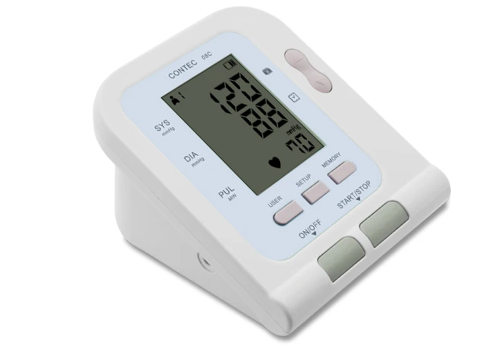 Цифровой автоматический монитор кровяного давления+ манжета для взрослых+ зонд Contec08C Contec