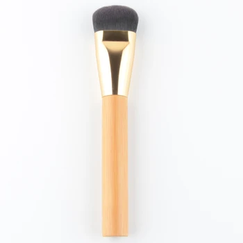 

1pc T4 Foundation makeup brush BB cream angled make up brush Powder contour bronzer bamboo handle