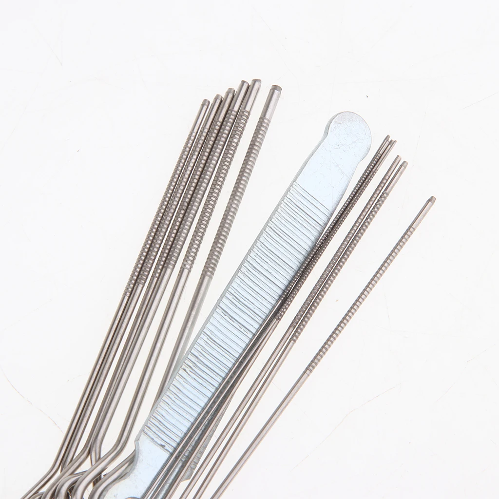 13 In Bulk Guitar Bridge Pin Hole Tool Luthier Tool Saw Rods Filing Set Guitar Frets Nut Slotting Bass String Groove Slot