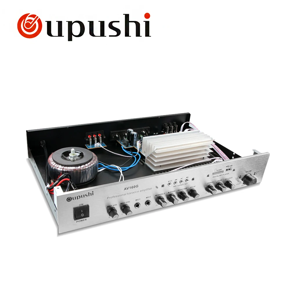 Oupushi AV160G Hifi стерео аудио усилитель домашний караоке с Bluetooth 5 1|amplifier with bluetooth|stereo audio