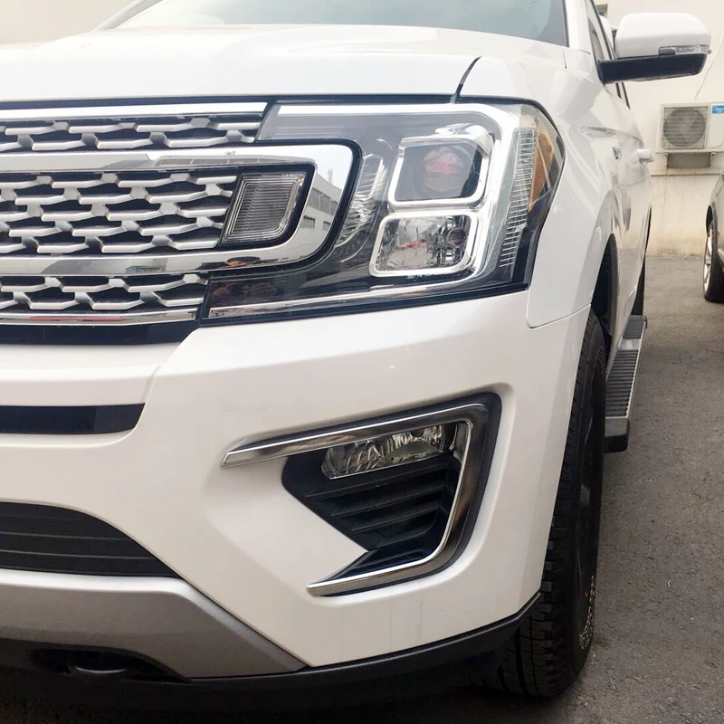 For Ford Expedition 2018 2019 Car Styling font b Exterior b font Chrome Front Fog Light