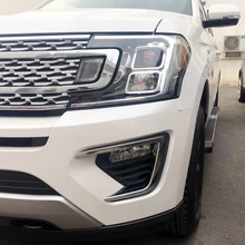 For Ford Expedition 2018 2019 Car Styling font b Exterior b font Chrome Front Fog Light