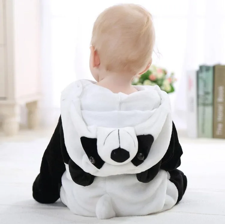 Kawaii Hello Kitty Panda Baby Girls Clothes Animal Baby Rompers Costume Winter Fleece Clothes For Boys Warm Snowsuit Jumpsuit (10)