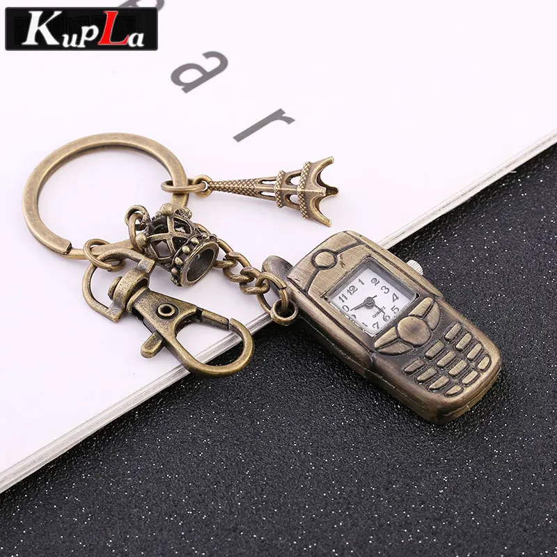 Buy Vintage Bronze Pocket Watch Keychain Fashion Retro