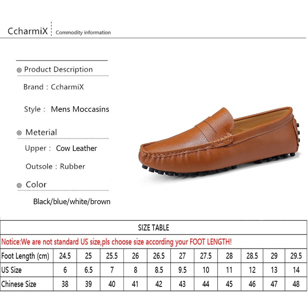 CcharmiX/Мужская обувь; большие размеры; мужские лоферы из мягкой кожи; Новое поступление года; мужская повседневная обувь; обувь без застежки; модные мужские мокасины