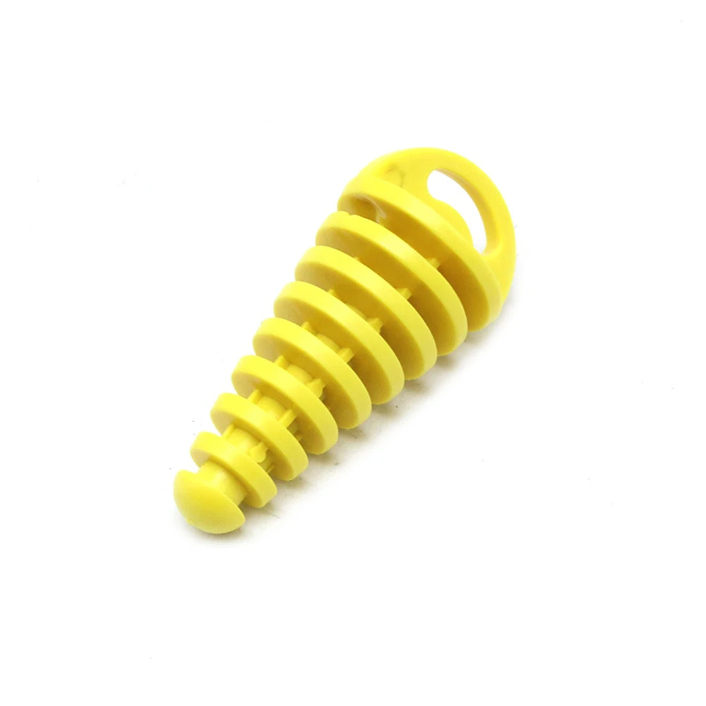 Выхлопная труба мотоцикла для мотокросса, выхлопная труба с воздушным заглушкой, глушитель на выхлопную трубу, заглушка для мытья труб 15-38 мм - Цвет: Цвет: желтый