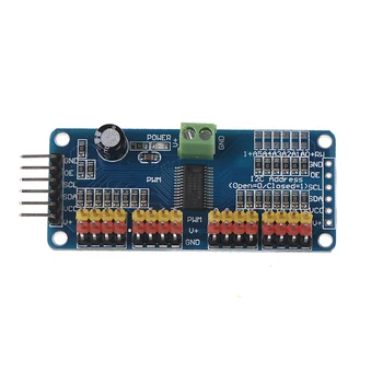 

16 Channel 12-bit PWM/Servo Driver-I2C Interface PCA9685 Module For Arduino Or Raspberry Pi Shield Module Servo Shield