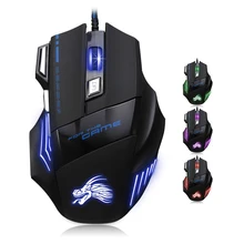 High Quality Professional Wired Gaming font b Mouse b font 7 Button 5500 DPI LED Optical