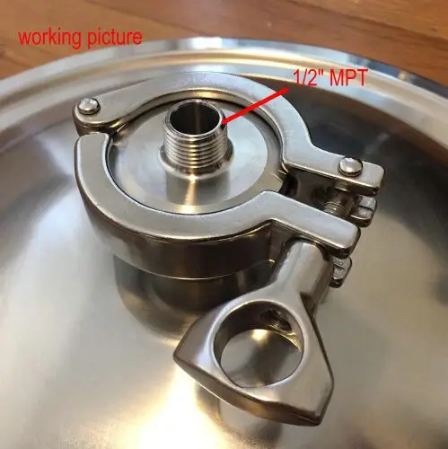 Санитарный фитинг роторный спрей шар бак очистки CIP микро спрей шар, 1," TC и 1/2" MNPT
