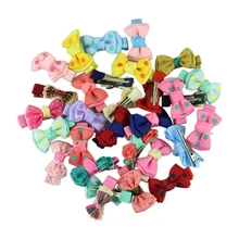 Женские модные аксессуары для волос 30 шт Дети/Девочка/Принцесса/ребенок галстук бант из ленты заколка для волос