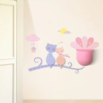 

Creative cartoon wall stickers strong viscose instoragebarrels seamless adhesive hook hook for bathroom and kitchen bathroom wal