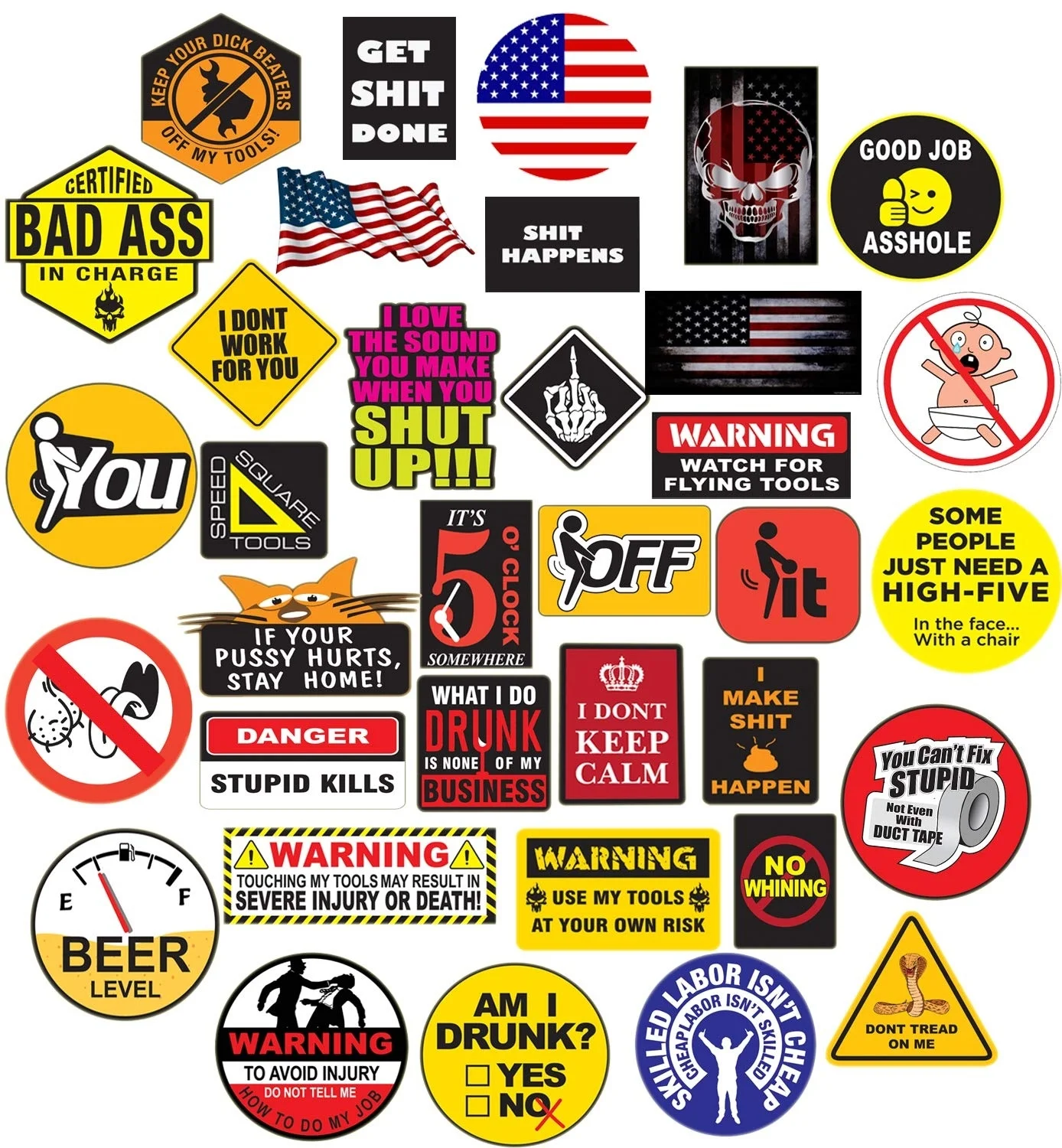 

For 35 Hard Hat Sticker,Tool Box Stickers Funny Decals Construction, Electrician, Oilfield, Fire Crew