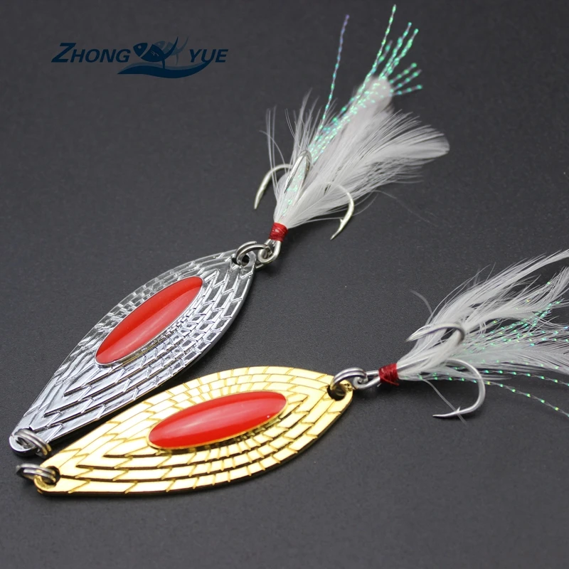 Buy NEW Fishing lure spoon 3pcs 10g Gold/Silver