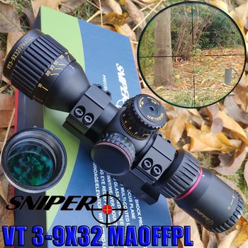 

SNIPER VT 3-9X32FPMAOGL Hunting Compact Optical Sight Tactical Riflescope Glass Etched Reticle Red Green llluminate Rifle Scope