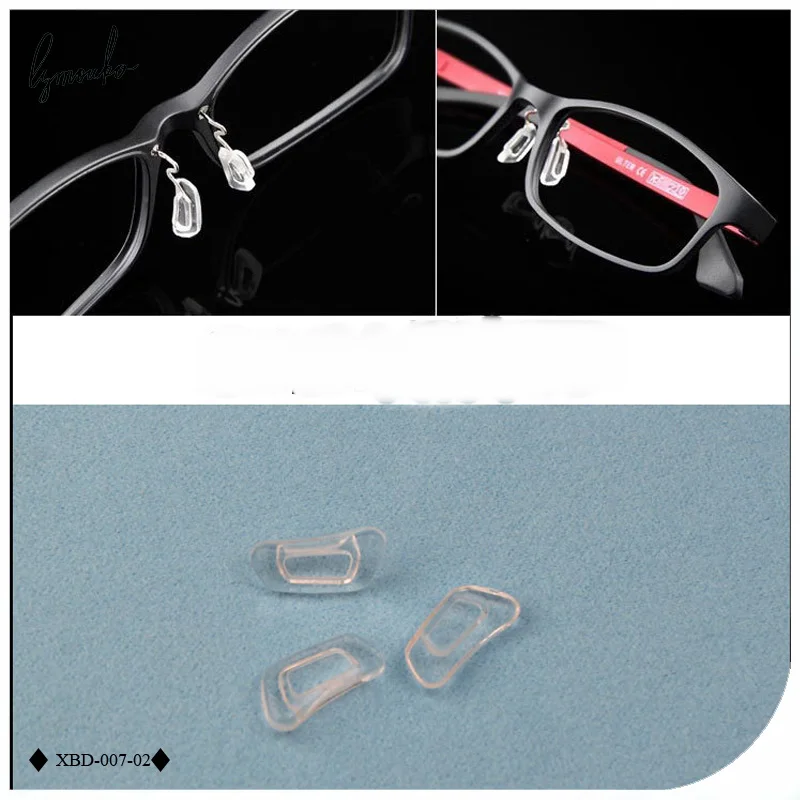 

Lymouko Hot 5 Pairs/Lot Inserted Bayonet Silicone Eyeglasses Soft Nose Pads Glasses Massage Health Care Anti-Slip Nose Pad