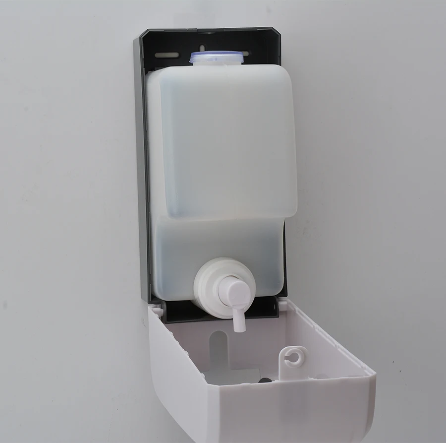Online Schaum Seife Dispenser Wand Montieren 1000 ml Kunststoff Große Kapazität Wc Bad Zubehör Waschraum Hand Sanitizer Für Home Hotel