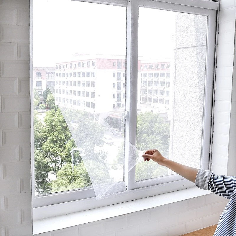 

1.3m 2m DIY Invisible Curtain Protector Fly Screen Insect Fly Mosquito Window Net Mesh Screen Room Mosquito Curtains net