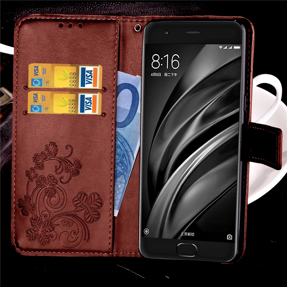 

Wallet Flip Cover Leather Case For Xiaomi Mi 6 Mi6