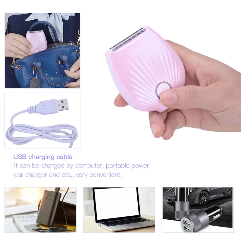 USB Перезаряжаемый женский эпилятор, для женщин, электробритва, для удаления волос, водонепроницаемый, для депилятора, для женщин, тела, подмышек, для депиляции подмышек