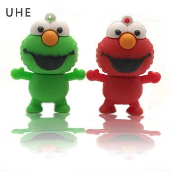 

Cartoon animal pen drive usb flash drive 64gb 32gb 16gb 8gb 4gb sesame street frog memory stick real capacity pendrive gift cle