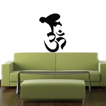 

Yoga OM Wall Sticker Buddha Quotes Namaste Wall Decal Living Rooms DIY Home Decor OM Lotus Decoration