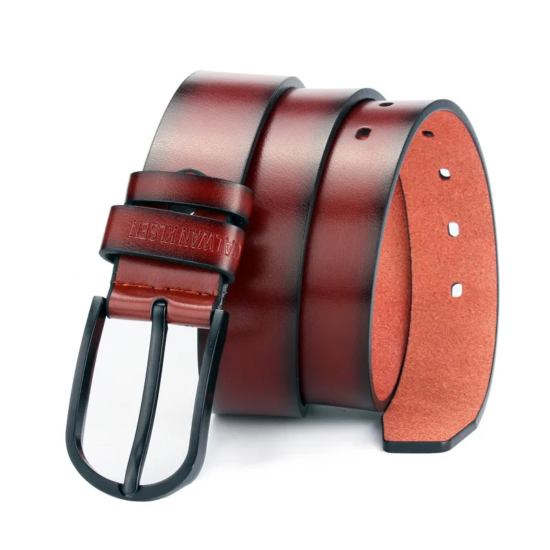 

2019 Men's Strap Casual All-match Desigenr PU Leather Belt for Men Women Quality Alloy Pin Buckle Jeans Belts w/3.7cm Belt