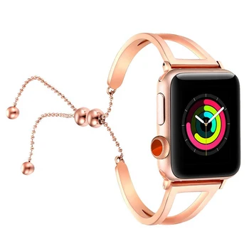 

Women Fashion Stainless Steel Bracelet For Apple Watch 38mm/42mm For iwatch Smart Watch Strap Accessories Sport Band Replacement