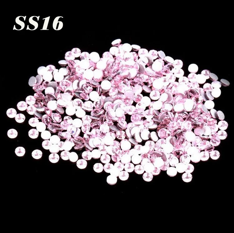 

Free shipping ss16 1440pcs/bag light pink color non hotfix flat back Rhinestones for DIY nail cellphone laptop art