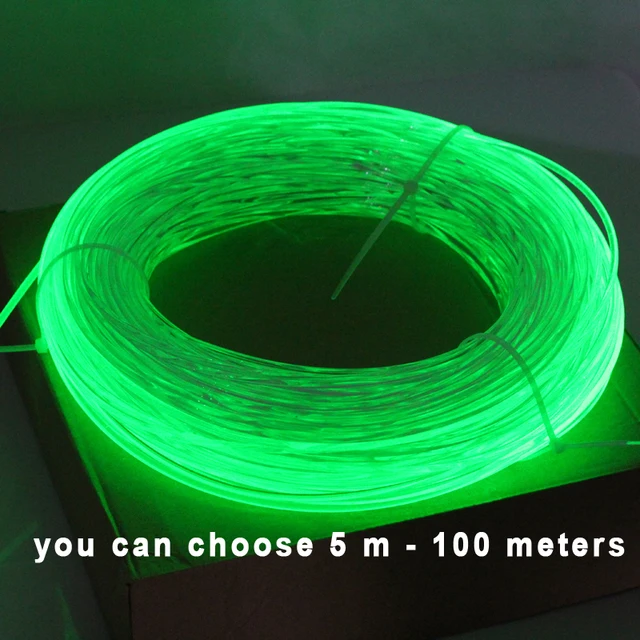 side glow fiber optic light cable 5 meters 3 0mm optical lighting