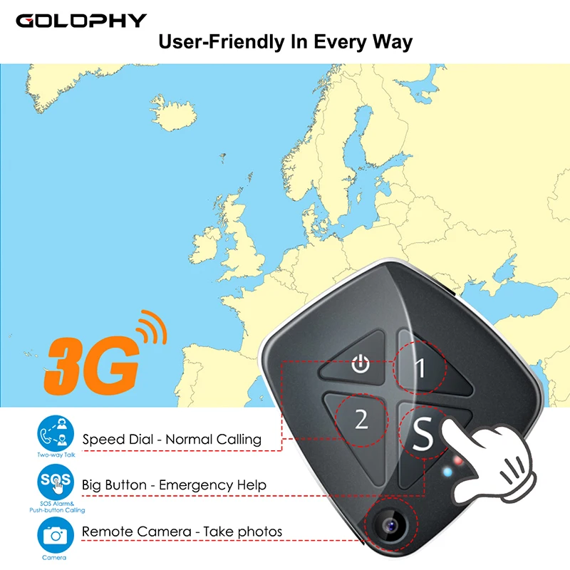 RF-V42, 3g, gps трекер, детская SOS камера, осенняя сигнализация, мини gps слежение, детский локатор, GSM трек, gps, Wi-Fi, LBS, позиционирование, подвеска