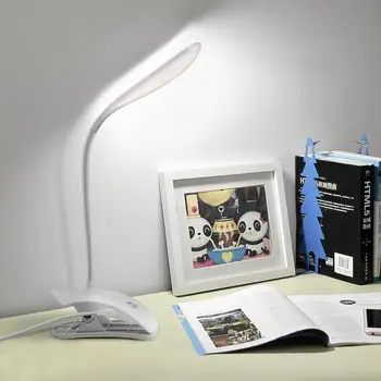

5V USB Clip Led Desk Lamp Dimmer Rechargeable Table Lamp 3 Modes 18650 battery Bedside Book Reading Study Office Night Light