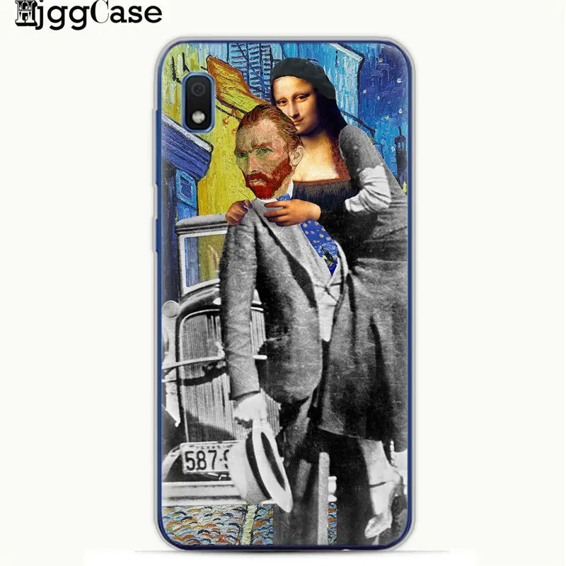 Веселые Чехлы Mona Lisa для Samsung A10 A20 A30 A50 A70 A6 A8 A7 A9 S10 S10e Plus 2018 чехол телефона из ТПУ с