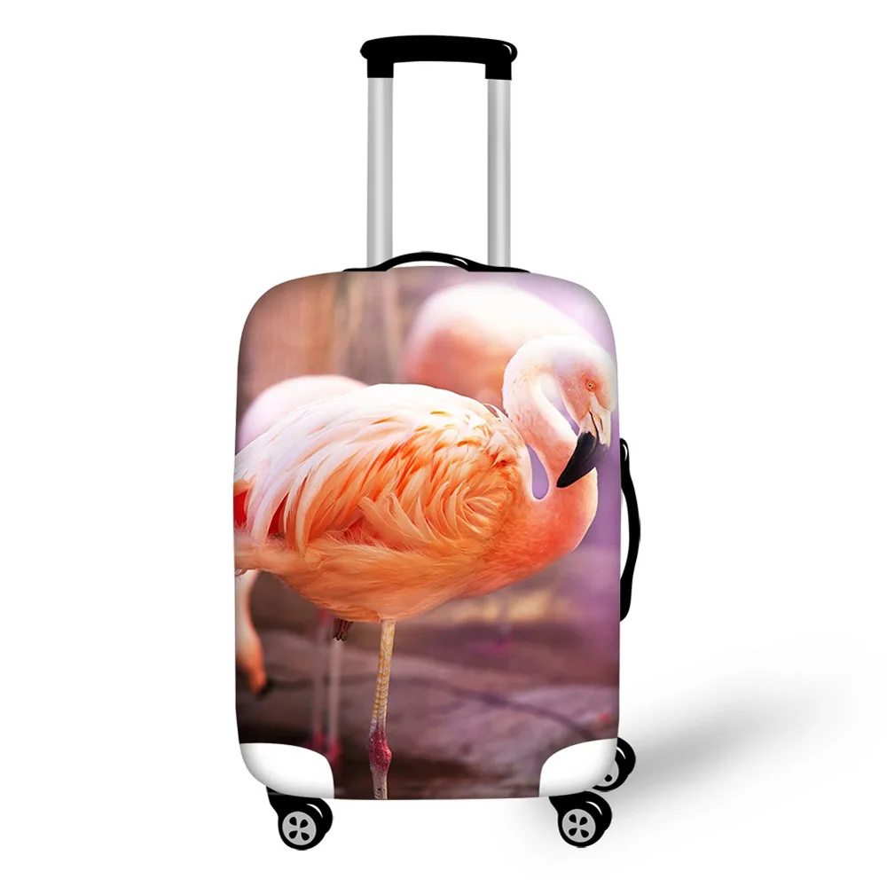 Фламинго животный узор чемодан Крышка защитный Анти Пыль путешествия чемодан эластичный чехол Пылезащитная сумка непромокаемые чемоданы