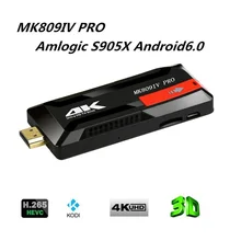 2017 MK809IV Pro Android 6.0 Amlogic S905X VP9 HDR 4 К H.265 64BIT TV Stick Коди 16.0 предварительно ТВ ключ 1 ГБ 8 ГБ tv player