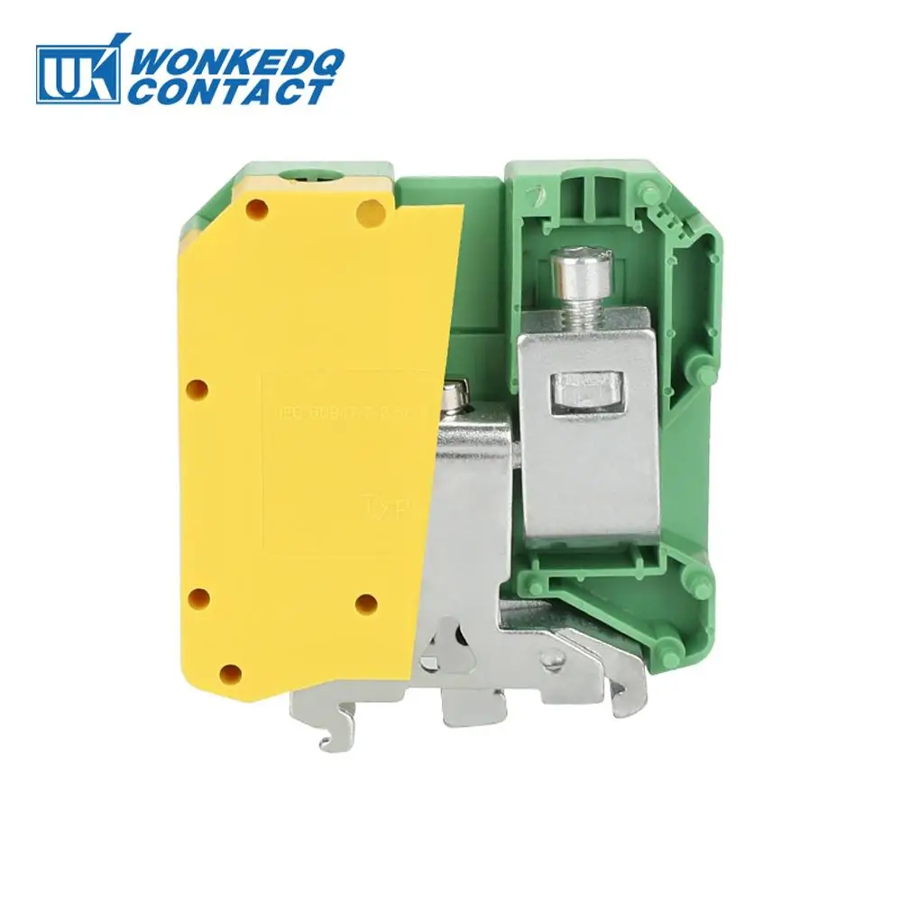 

USLKG 50 Equivalent to PHOENIX Ground Din Rail Screw Terminal Block PE With The Same Shape to Universal Connector