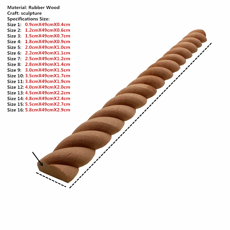 VZLX Wooden Carved Wood Twist Lines Style Decorative Indoor Door Semi Home Decor Decoration Accessories Figurines Miniatures DIY ornament crafts,miniature figurines,resin ornaments,miniature ornament,resin crafts