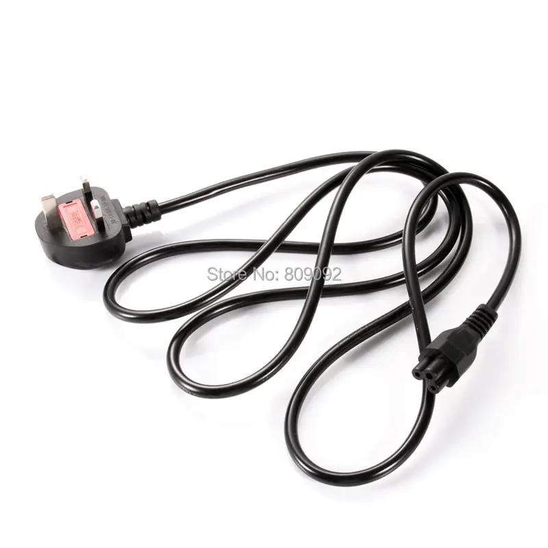 Universal UK/AU/EU Plug C5 to 3-Pin Power Charger Cable