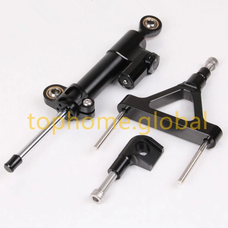 

For Kawasaki ZX6R 2007 2008 CNC Steering Damper with Mounting Bracket Kit Safety Control Black/Gold/Silver