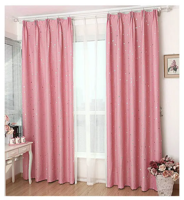 Cortinas de ventana Color sólido patrón de estrellas productos ... Cortinas de ventana Color sólido patrón de estrellas productos ...