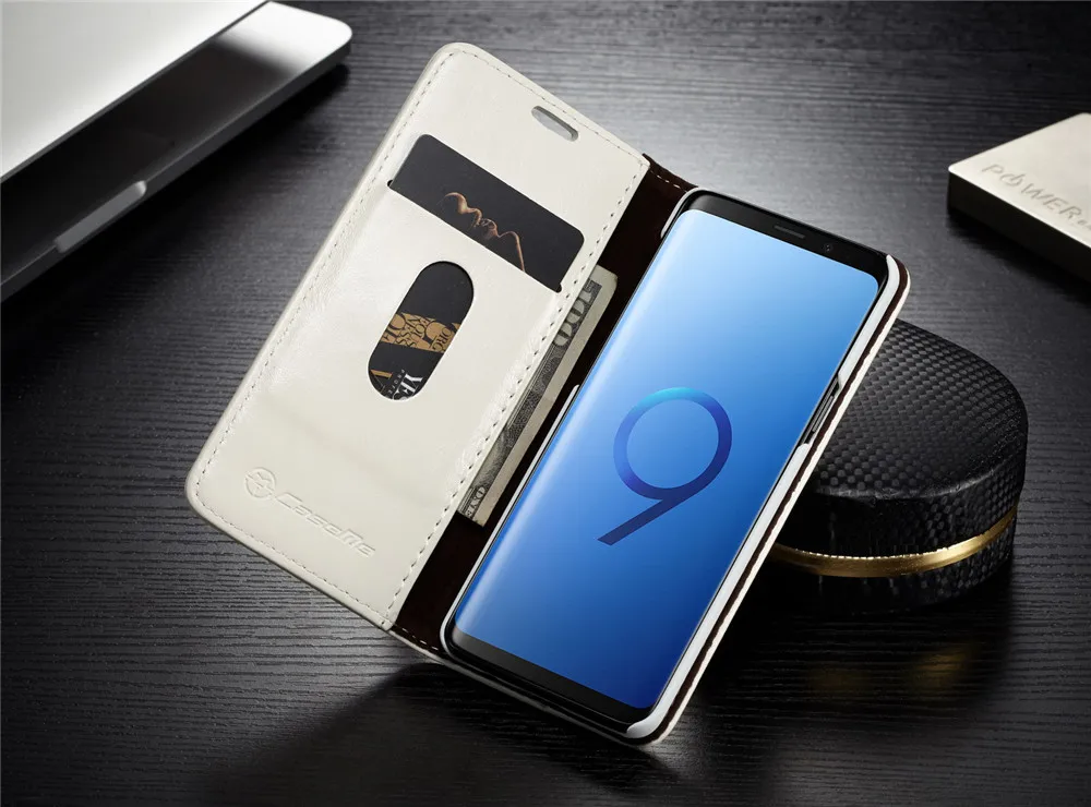 Роскошный кожаный чехол для телефона s для samsung Galaxy S9 S9Plus чехол для samsung S10 S10e S8 Plus S7 Edge Магнитный откидной Чехол-кошелек