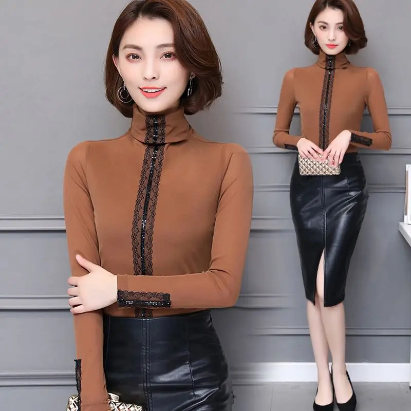 Из плотного бархата Blusas зимнее кружевное платье в стиле пэчворк с длинным