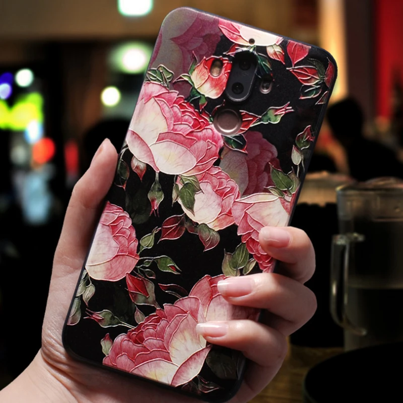 

3D Relief Silicone Case For Huawei Mate 20 P20 Lite Pro Nova 3 FOR iphone XR X XS Max Case for Xiaomi Redmi Note 6 5 Pro Plus