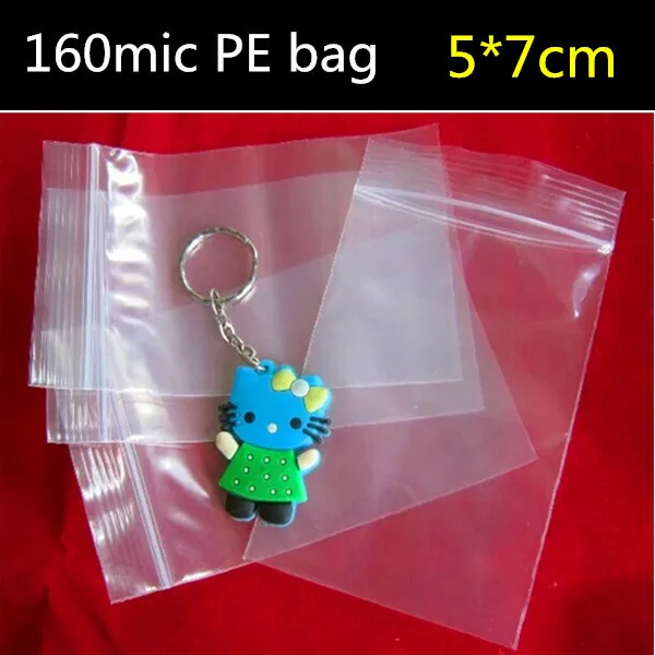 300pcs 5cm*7cm*160micron small plastic bags, small medicine bag, high
