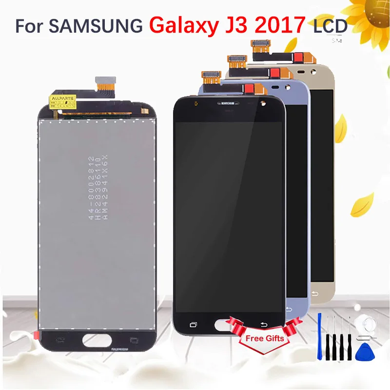 AMOLED/TFT lcd для Samsung Galaxy J3 J330 J3308 J3300 J330F ЖК-дисплей сенсорный экран дигитайзер Регулируемая яркость