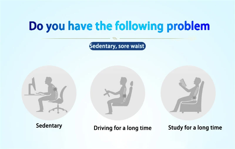 Ортопедическая подушка для кресла с эффектом памяти, Ортопедическая подушка для поясницы, подушка для автомобильного сиденья, подушка для офисного кресла, Массажная подушка для талии