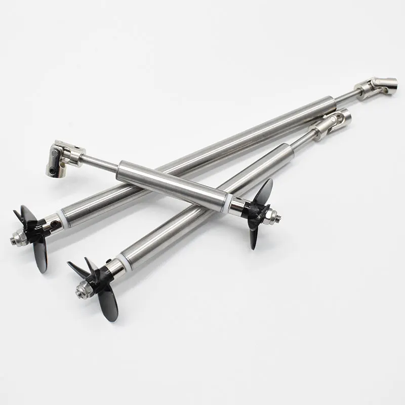Rc Boat Drive Shaft Kit 4mm Stainless Steel Transmission Shaft + Universal Joint + Propeller Fits For DIY Rc Model Boat