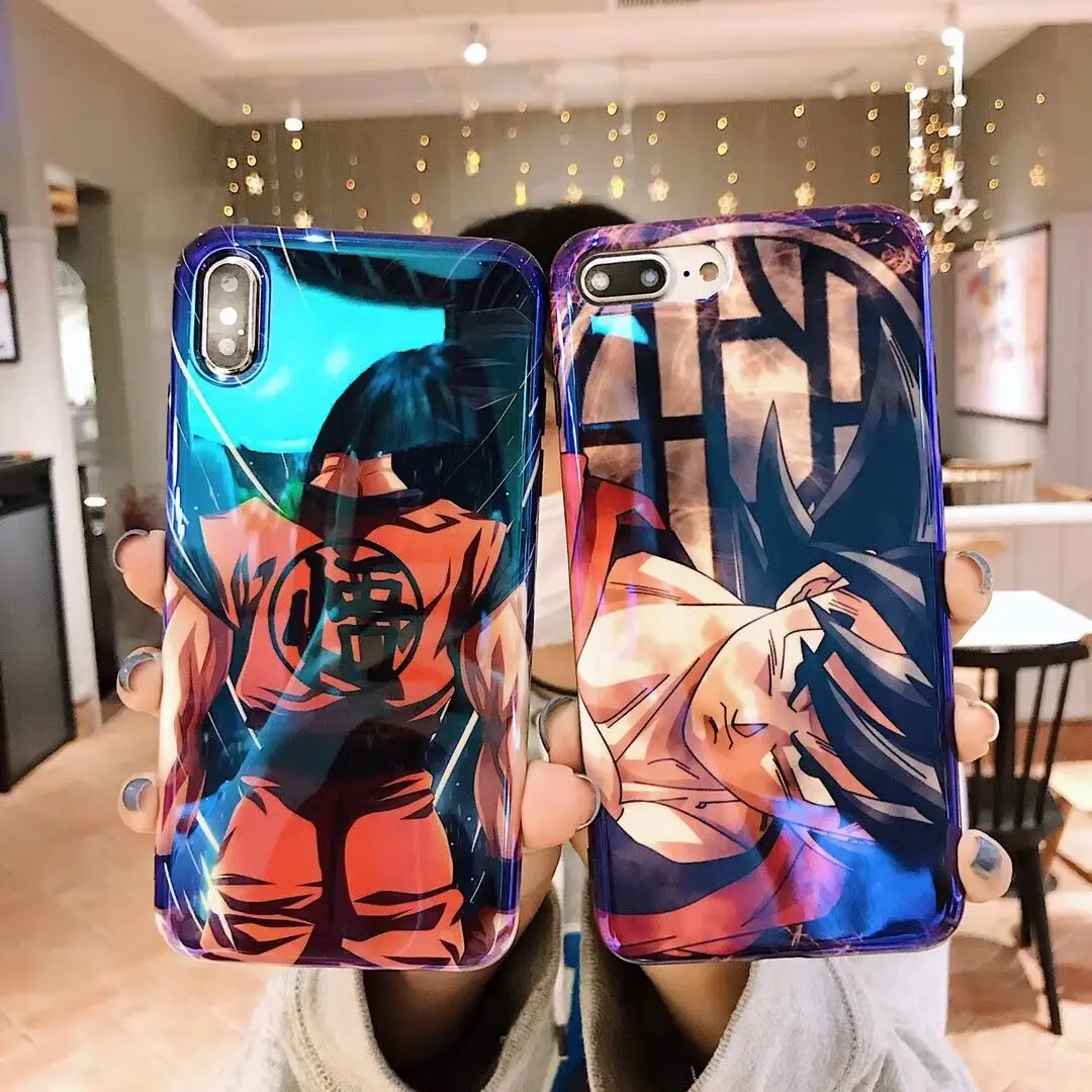 Чехол для телефона Dragon Ball и super Goku Blu-Ray с зеркальной осанкой iPhone 11 Pro X XS Max XR 6 6S 7 8 Plus