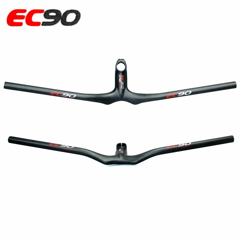 

EC90 2017 New 3K Matt Full Carbon MTB handlebar Integrated with mountain Rise handle Bike stem Bicycle Accessories