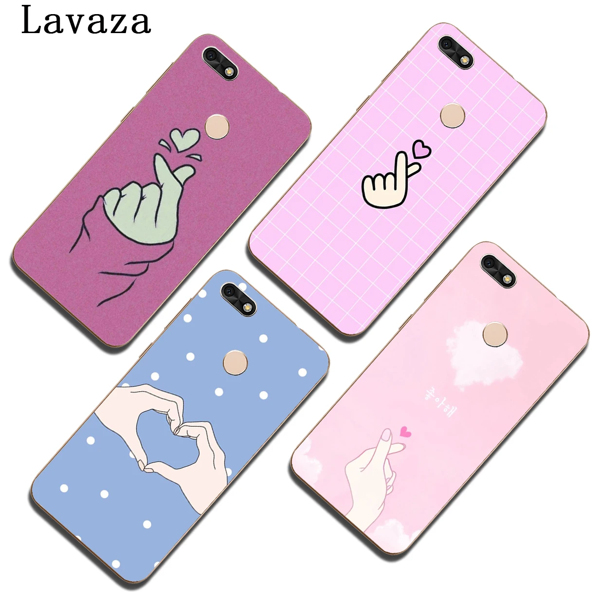 Чехол с сердечком Love on the finger kpop для Huawei Y9 Y7 Y6 Prime Nova 5i 4 3i 3 2i Honor 20 10 8X 8C 8 9X 9 Lite 7C 7A