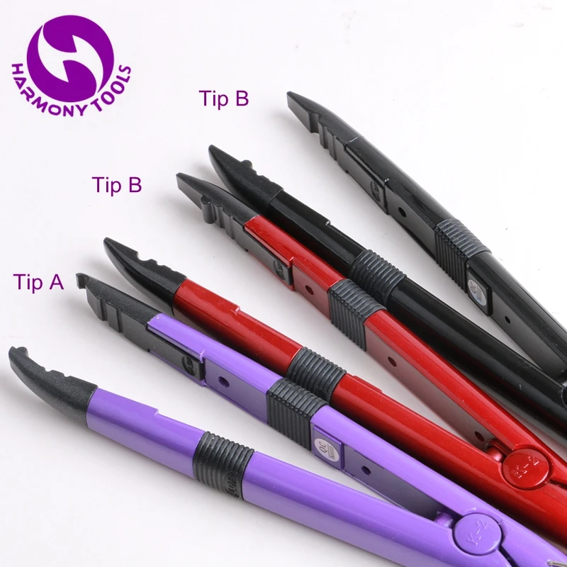 

HARMONY 5 Pieces RED Color Heat Keratin Pre-Bonded Fusion Hair Extensions tools MINI Temperature control Hair Connector